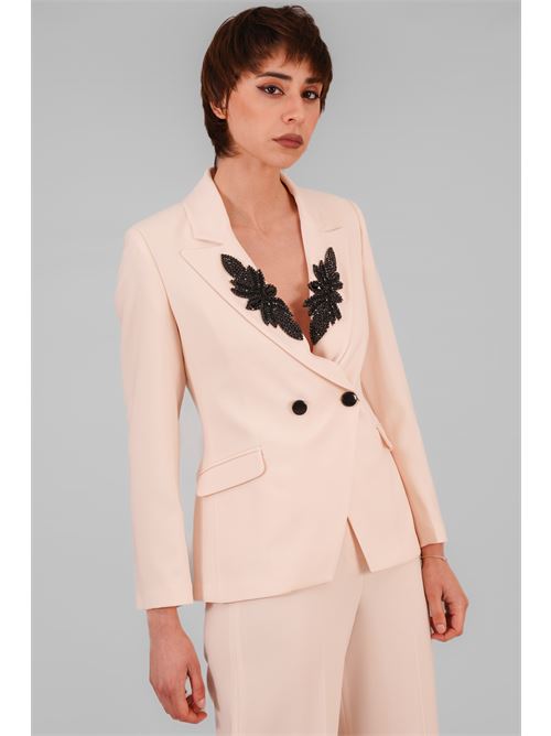 Giacca in crepe Manuela Riva | GC 04/0813VANIGLIA